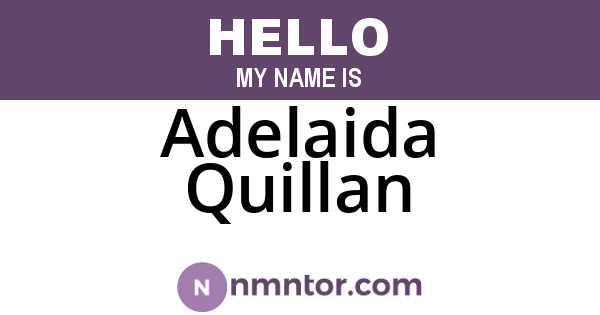 Adelaida Quillan