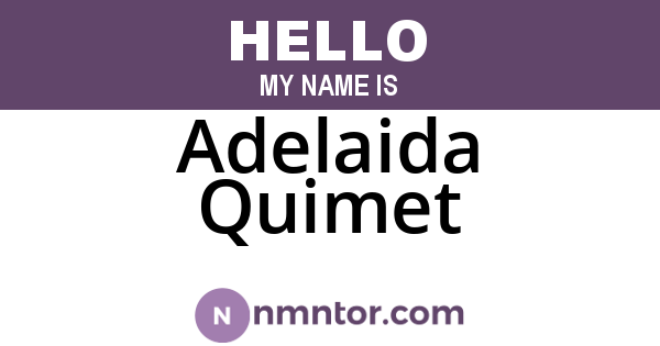 Adelaida Quimet