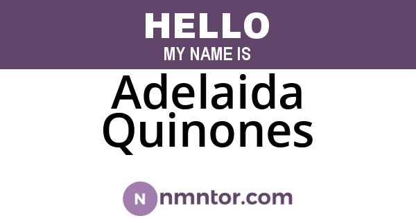 Adelaida Quinones