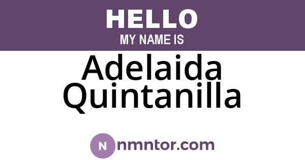 Adelaida Quintanilla