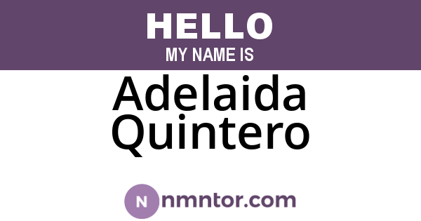Adelaida Quintero