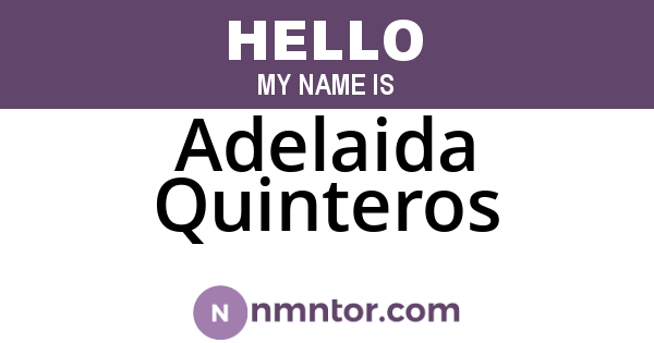 Adelaida Quinteros