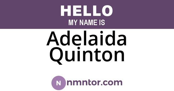 Adelaida Quinton