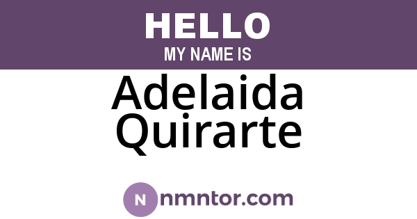 Adelaida Quirarte