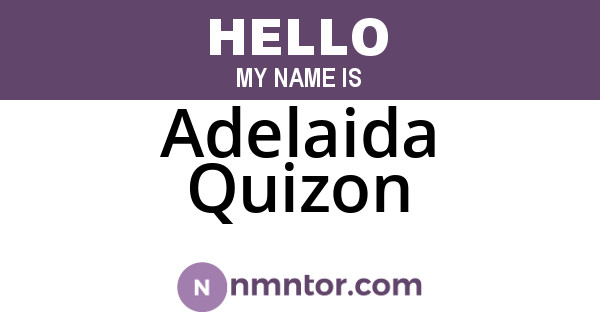 Adelaida Quizon