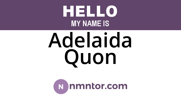Adelaida Quon