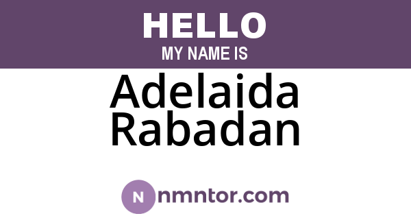 Adelaida Rabadan