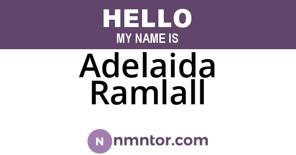 Adelaida Ramlall