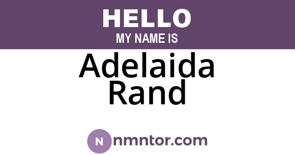 Adelaida Rand