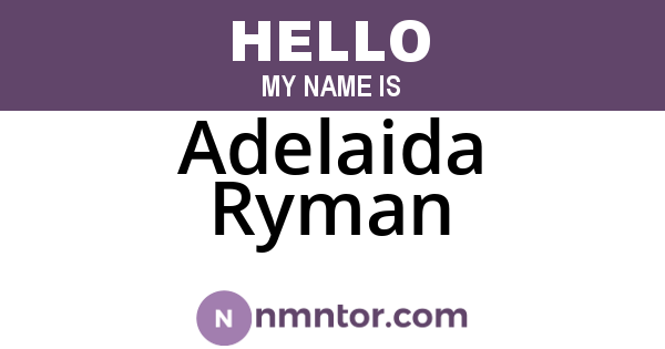 Adelaida Ryman
