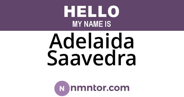 Adelaida Saavedra