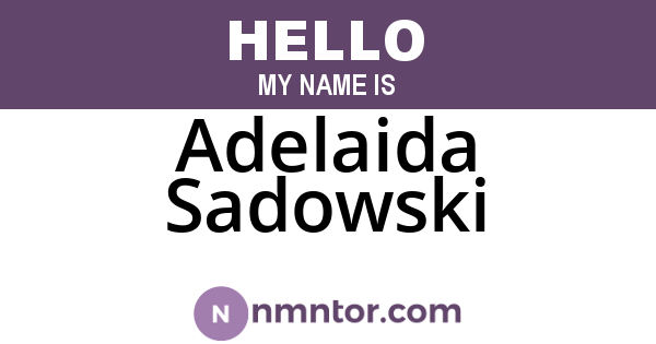Adelaida Sadowski