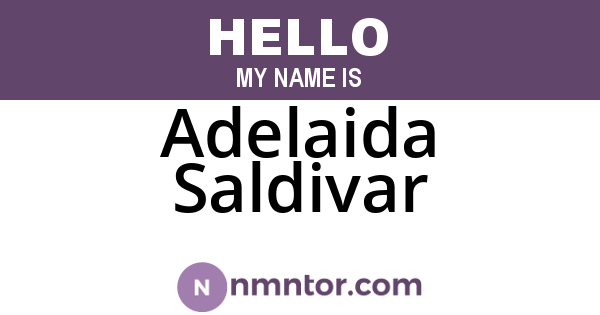 Adelaida Saldivar