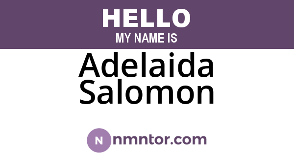 Adelaida Salomon