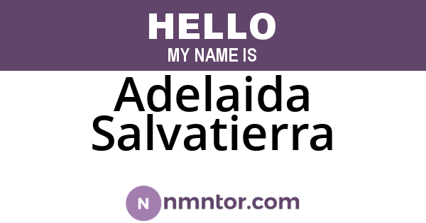 Adelaida Salvatierra