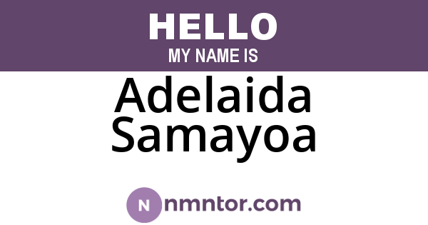 Adelaida Samayoa