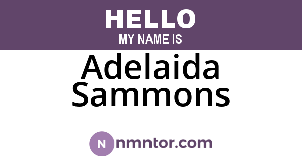 Adelaida Sammons