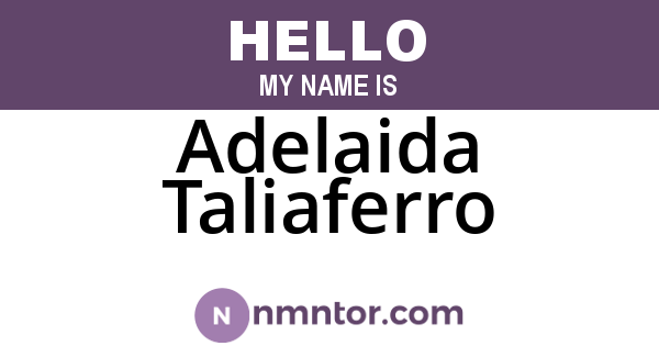 Adelaida Taliaferro