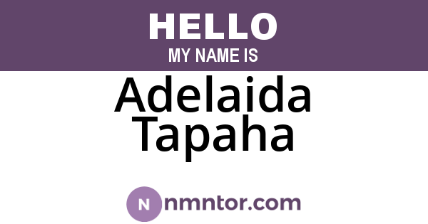 Adelaida Tapaha