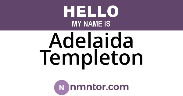 Adelaida Templeton