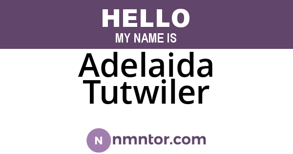 Adelaida Tutwiler