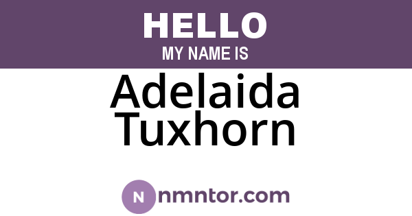 Adelaida Tuxhorn