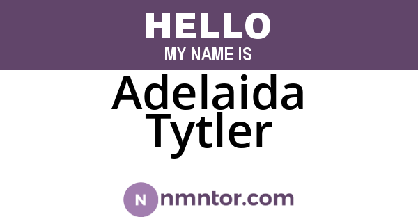 Adelaida Tytler