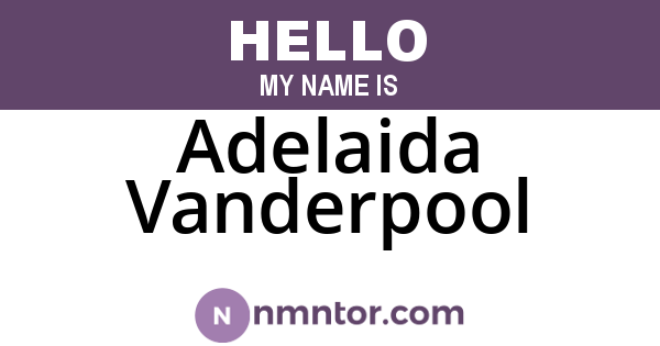 Adelaida Vanderpool