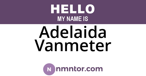 Adelaida Vanmeter