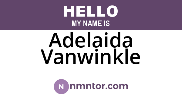 Adelaida Vanwinkle