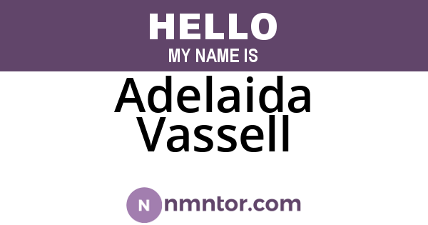 Adelaida Vassell