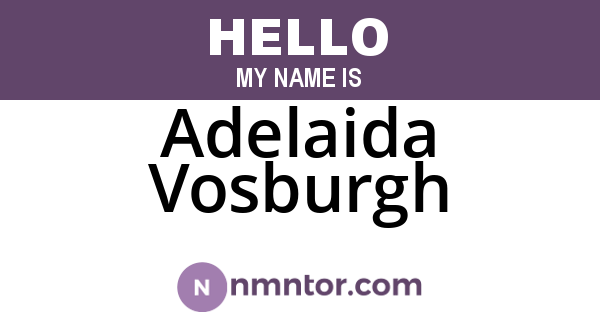 Adelaida Vosburgh