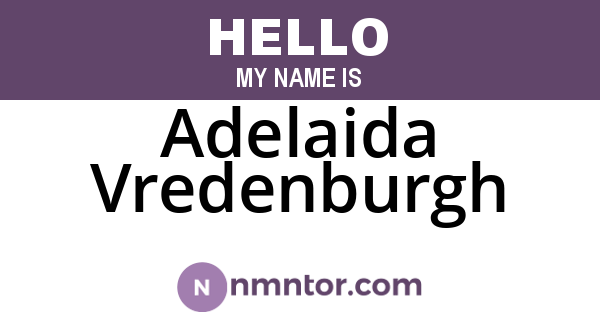Adelaida Vredenburgh