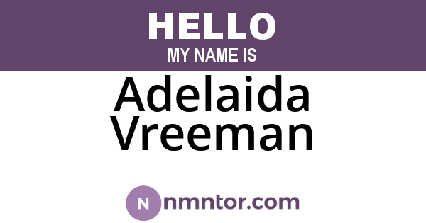 Adelaida Vreeman