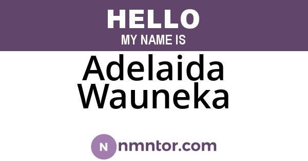 Adelaida Wauneka