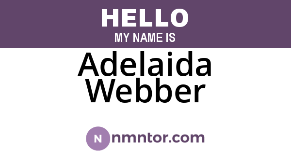 Adelaida Webber