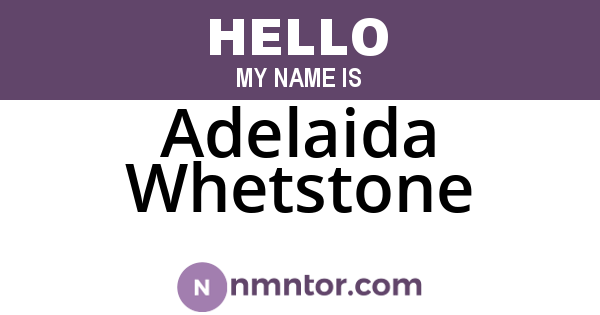 Adelaida Whetstone