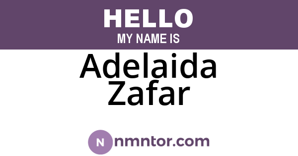 Adelaida Zafar