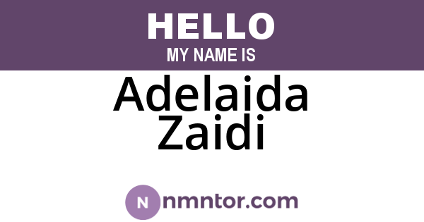 Adelaida Zaidi