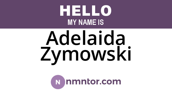 Adelaida Zymowski
