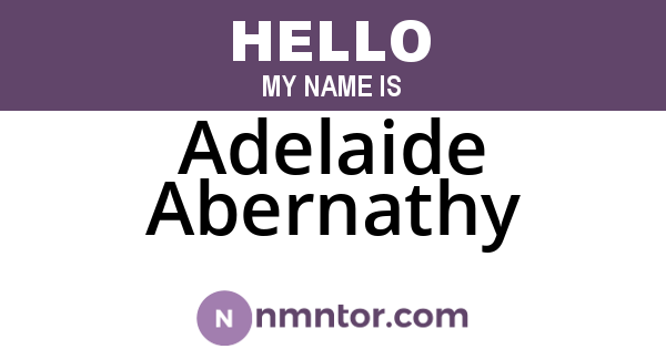 Adelaide Abernathy