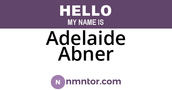 Adelaide Abner