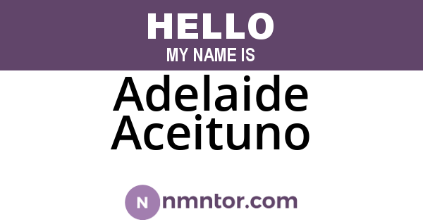 Adelaide Aceituno