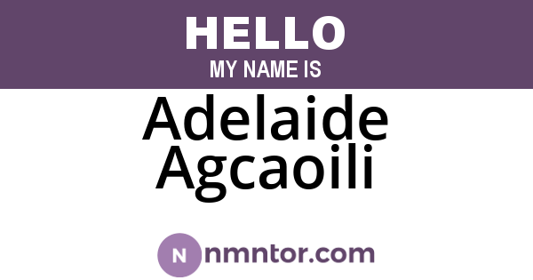 Adelaide Agcaoili
