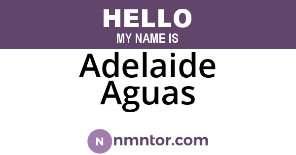 Adelaide Aguas