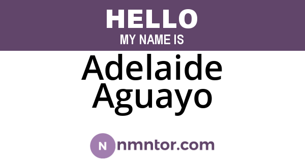 Adelaide Aguayo