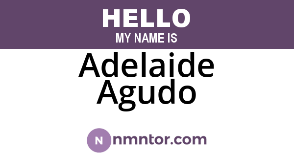 Adelaide Agudo