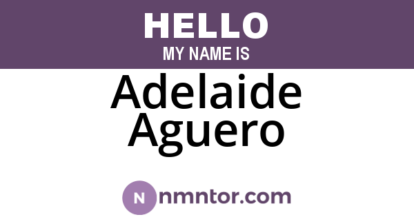 Adelaide Aguero