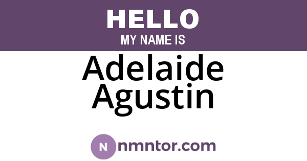 Adelaide Agustin