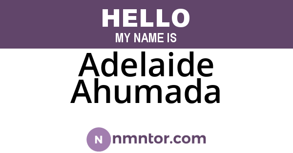 Adelaide Ahumada